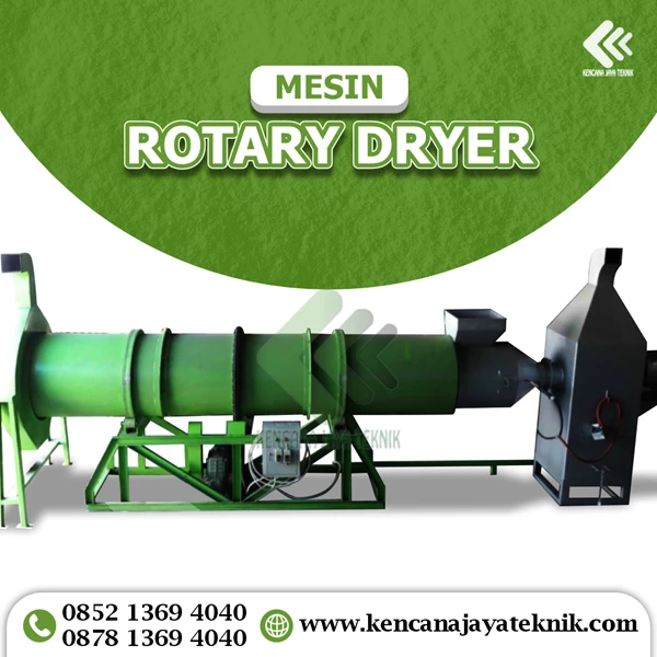 Mesin Pengering Granul Rotary Dryer